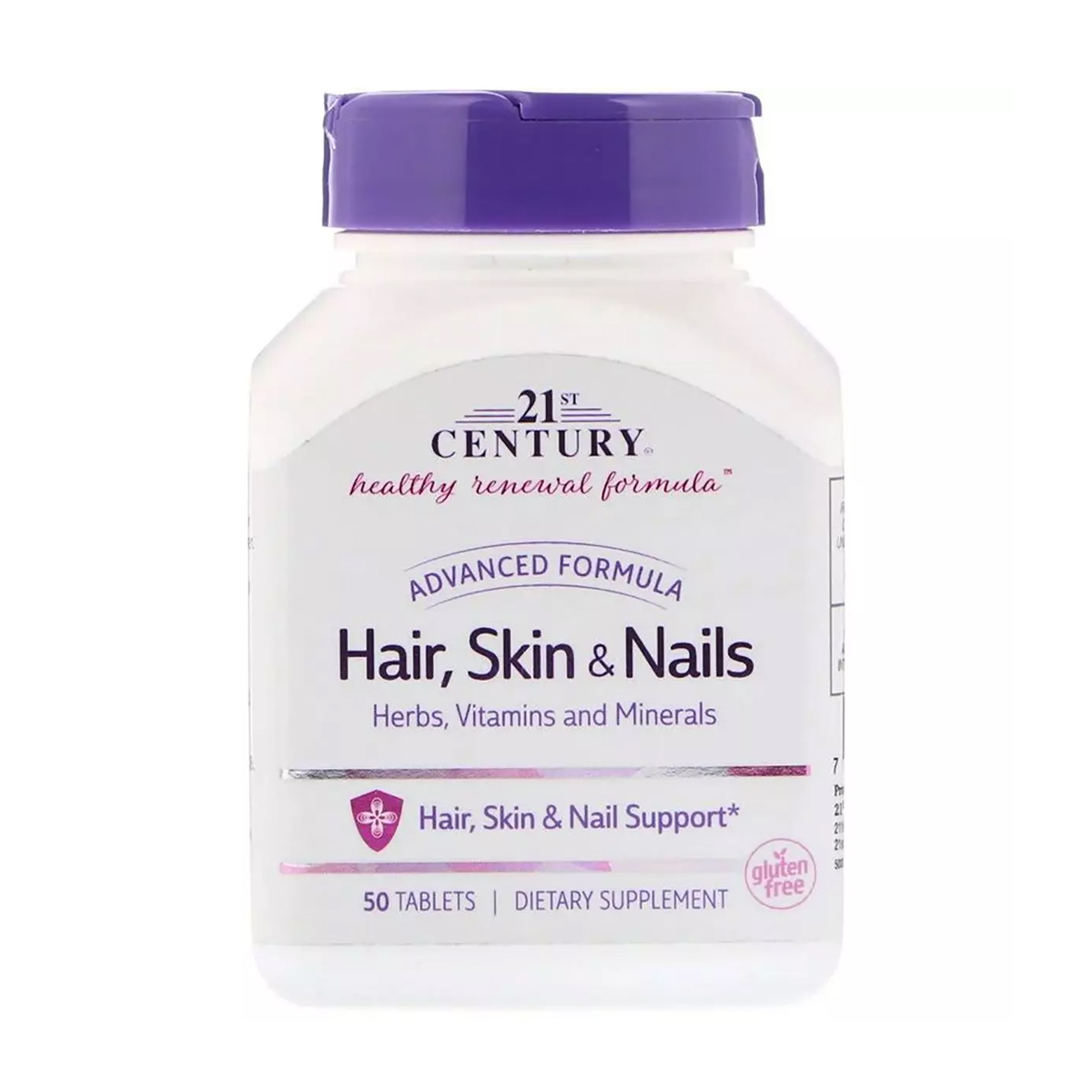 Удосконалена формула для волосся, шкіри та нігтів 21st Century Hair Skin &amp; Nails Advanced Formula, 50 таблеток
